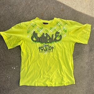 Southpole 1991 neon green and multi-coloured